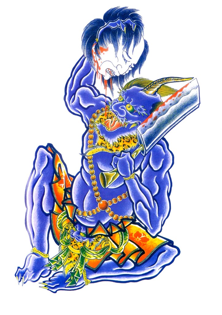 oni azul , ogro japonês